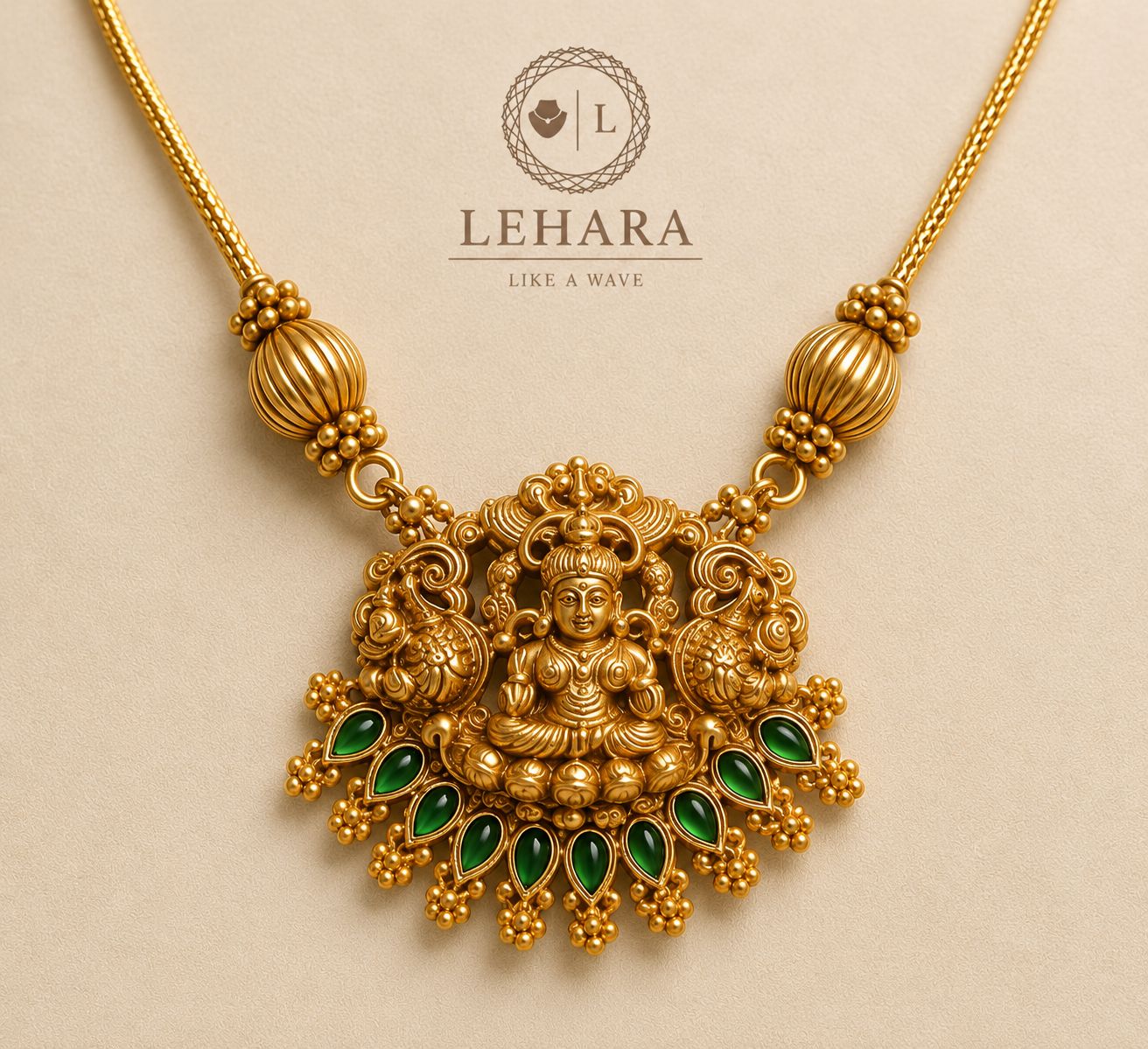 Divine Lekshmi Temple Necklace