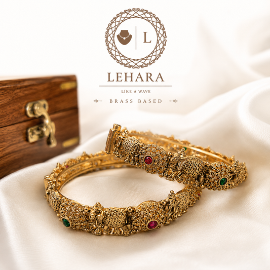 Gaja  Bangles - Brass Based (Set of 2)