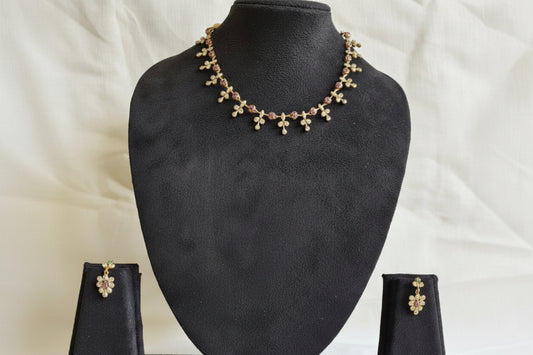 Golden Ruby Fern Set -Brass