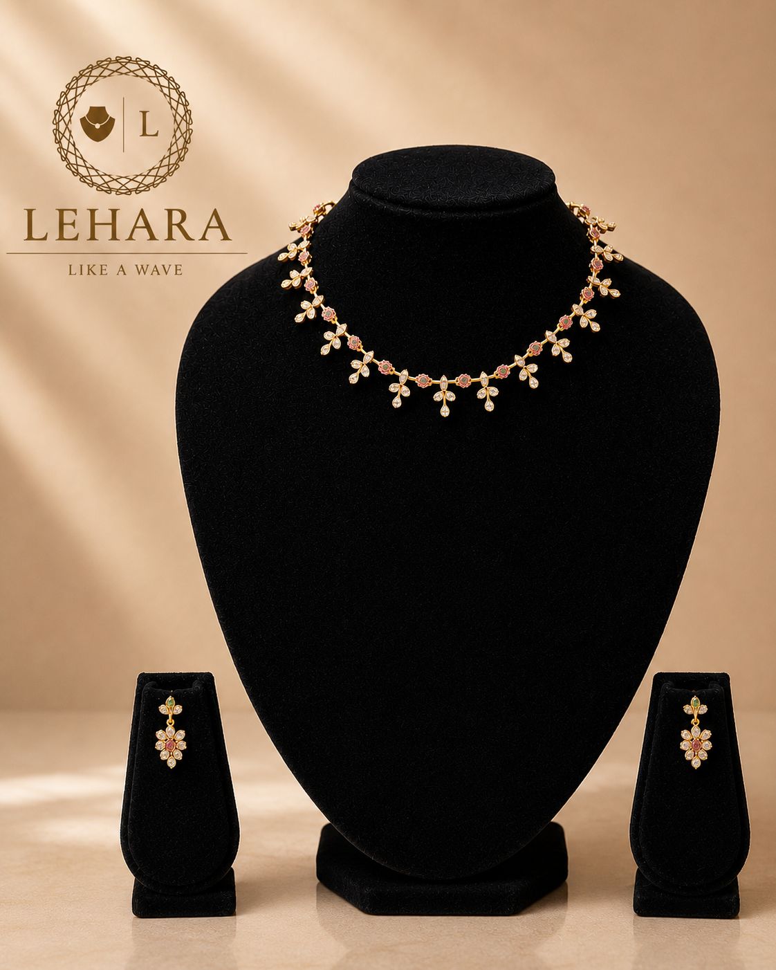 Golden Ruby Fern Set -Brass