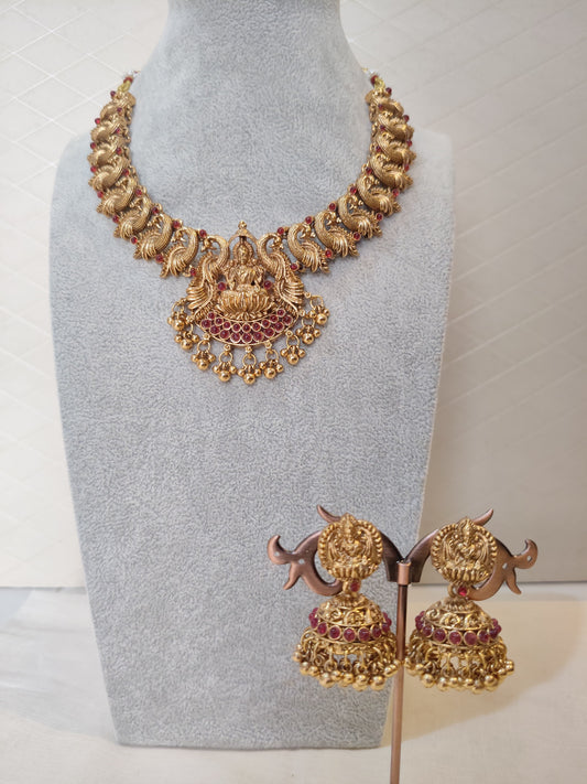 Lekshmi Peacock Necklace
