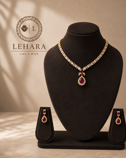 Ruby Teardrop Set